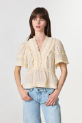 Evienne S Voile Top - Butter Yellow