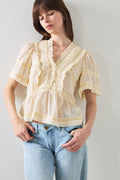 Evienne S Voile Top - Butter Yellow
