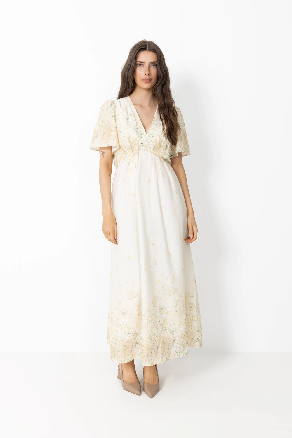 Serna Gardenia Dress - Light Yellow
