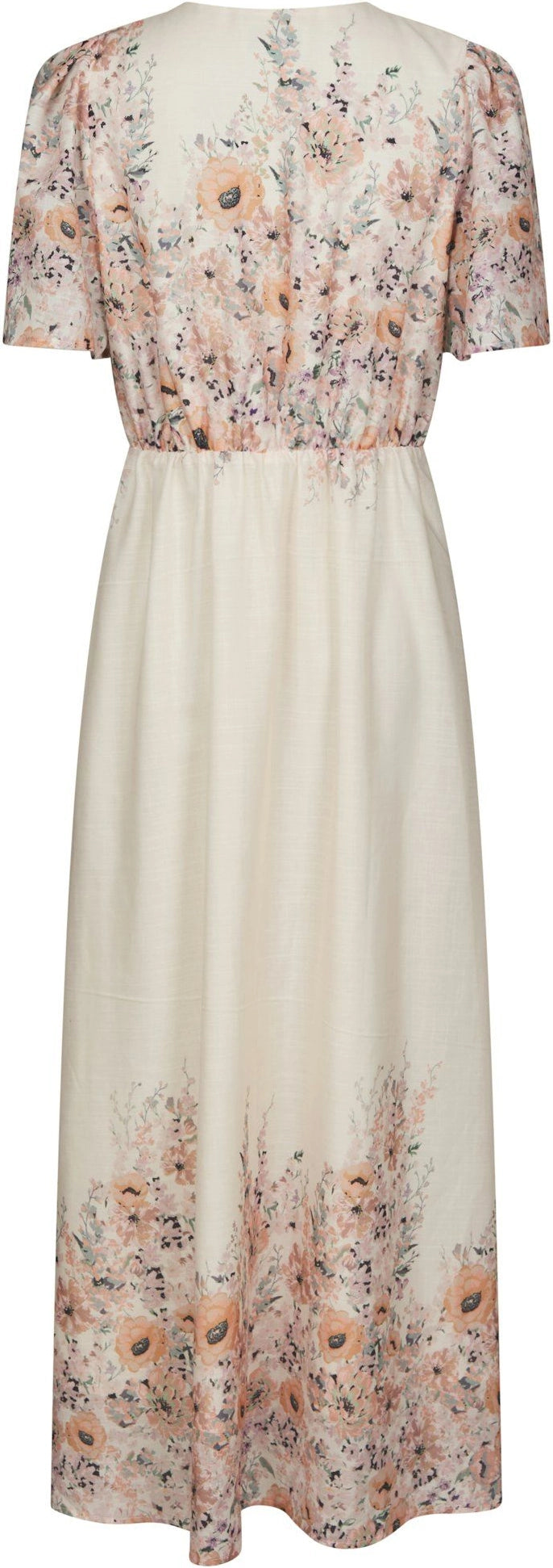 Serna Flower Print Dress - Burned Powder
