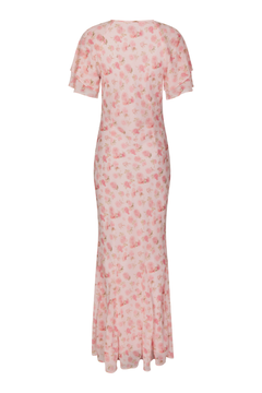 Celesse Flower Fade Dress - Light Pink