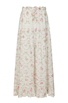 Fippo Spring Flower Skirt - Off White