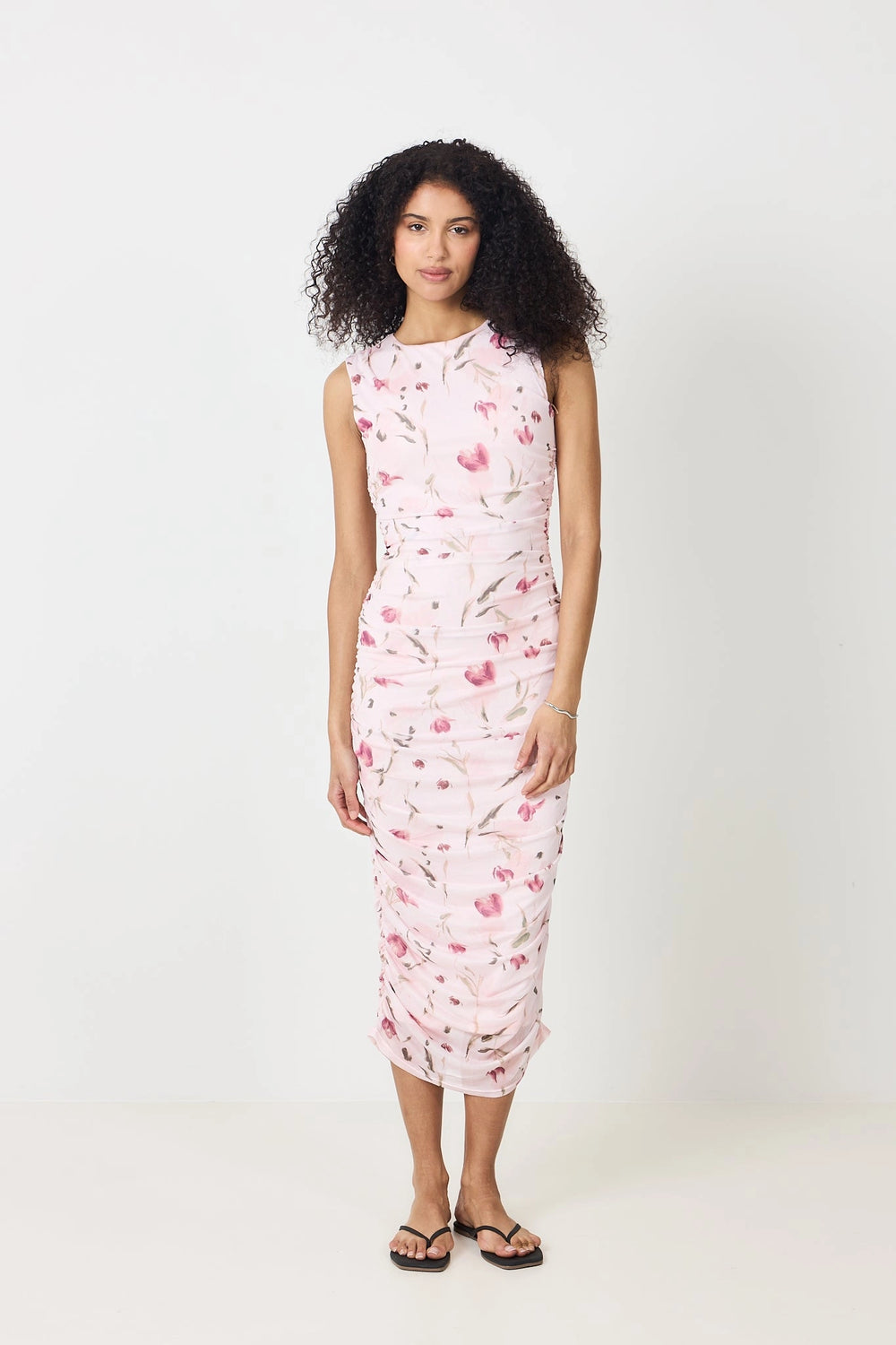 Corilina Artist Mesh Dress - Light Pink