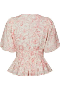 Minutti Print Blouse - Off White