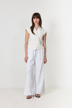 Salima Ramie Waistcoat - Off White