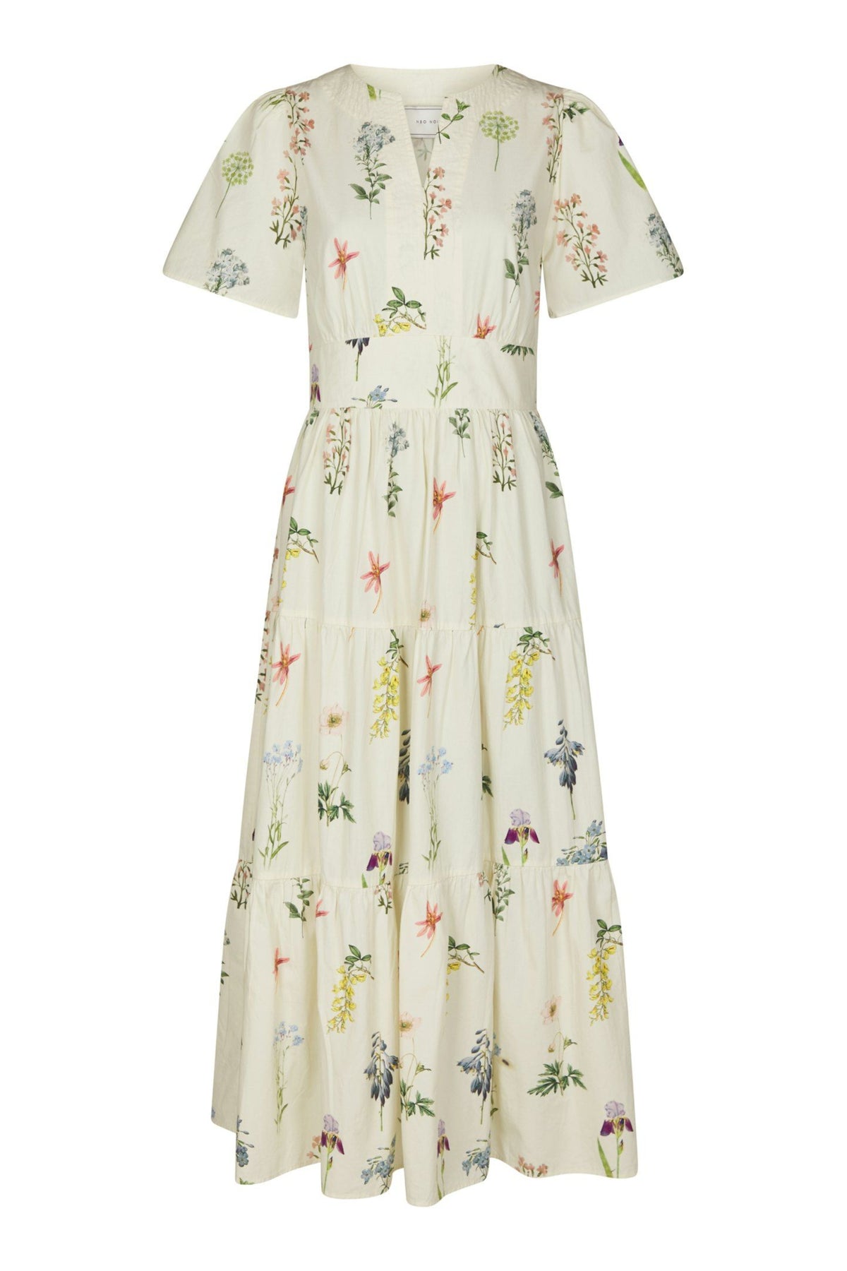 Gardena Flower Rank Dress - Off White
