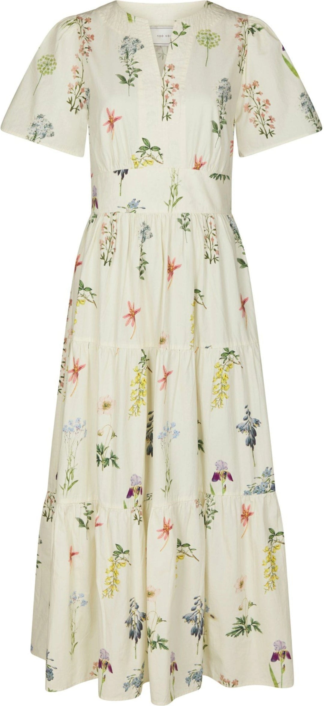 Gardena Flower Rank Dress - Off White