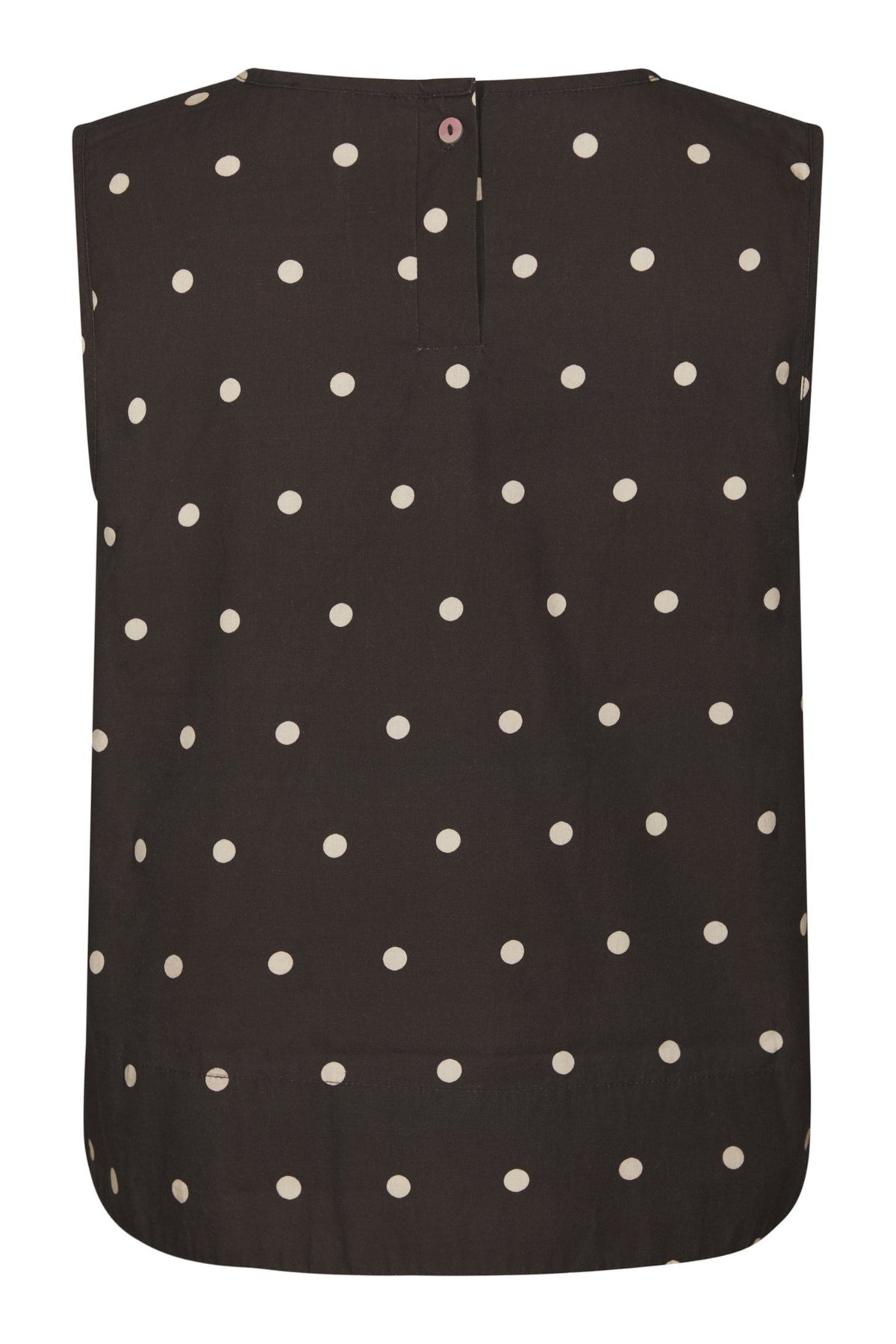 Polly Dot Topp - Dark Brown