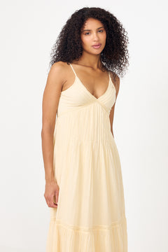 Elorie S Voile Dress - Butter Yellow