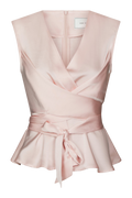 Risetta Heavy Sateen Topp - Rosa