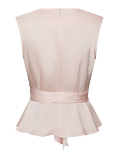 Risetta Heavy Sateen Top - Light Pink