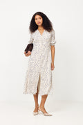 Valley Structure Flower Dress - Off White