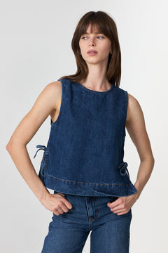 Svetlana Denim D Top - Blue