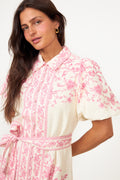 Yascoralina 2/4 Shirt Dress - Pristine Coralina Print