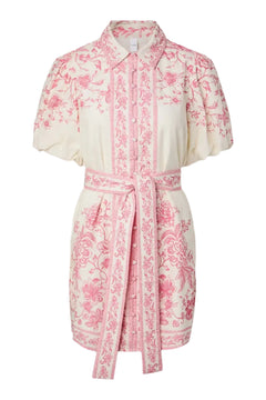 Yascoralina 2/4 Shirt Dress - Pristine Coralina Print