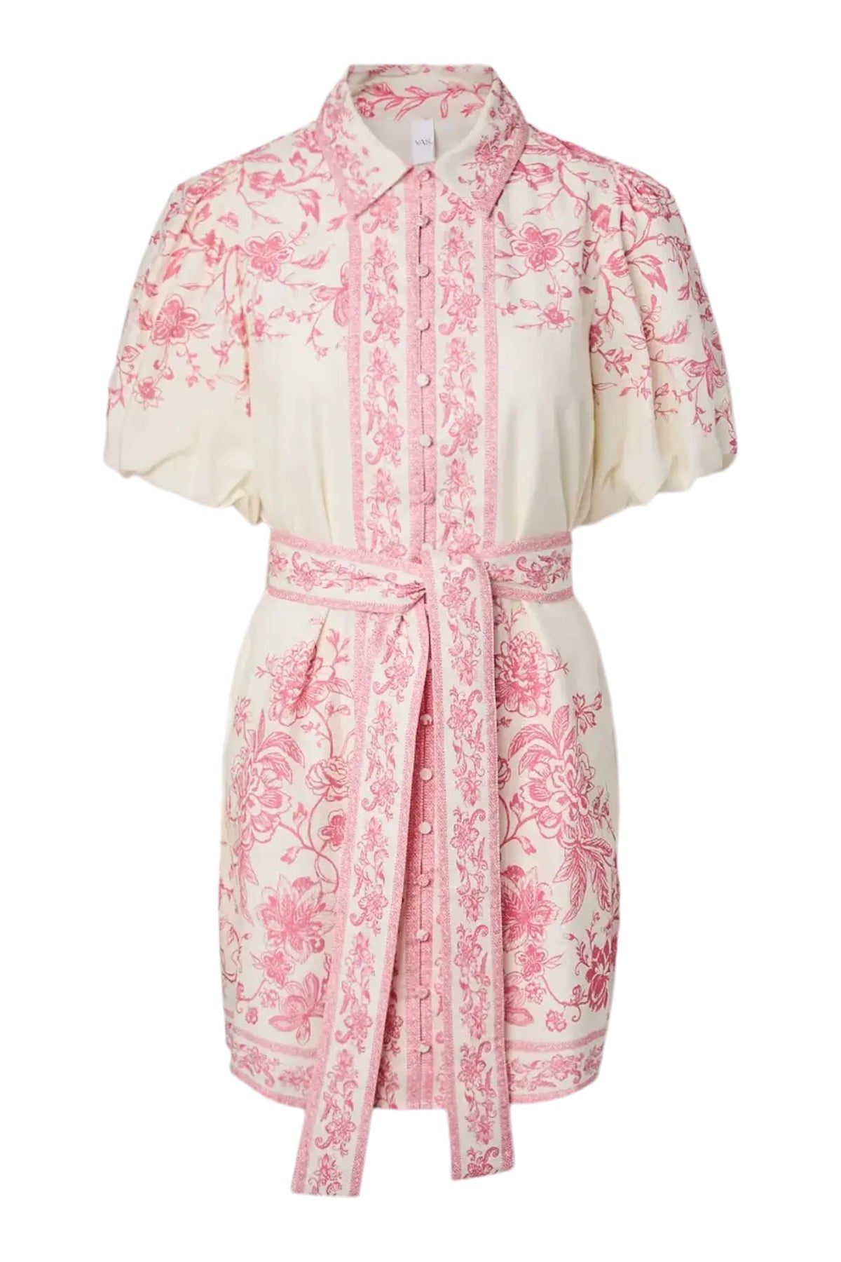Yascoralina 2/4 Shirt Dress - Pristine Coralina Print