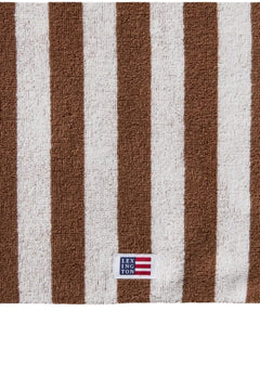 Striped Terry Towel 50X70 - Fudge/Snow White