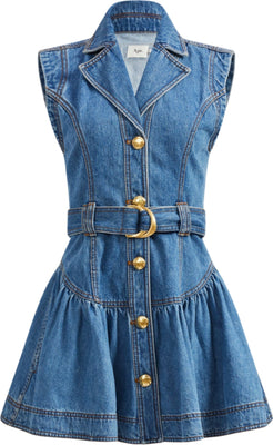 Liliana Denim Mini Dress - 90'S Wash