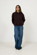 Gestuz Gzdebbie Cardigan - Plum Melange