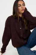 Gestuz Gzdebbie Cardigan - Plum Melange