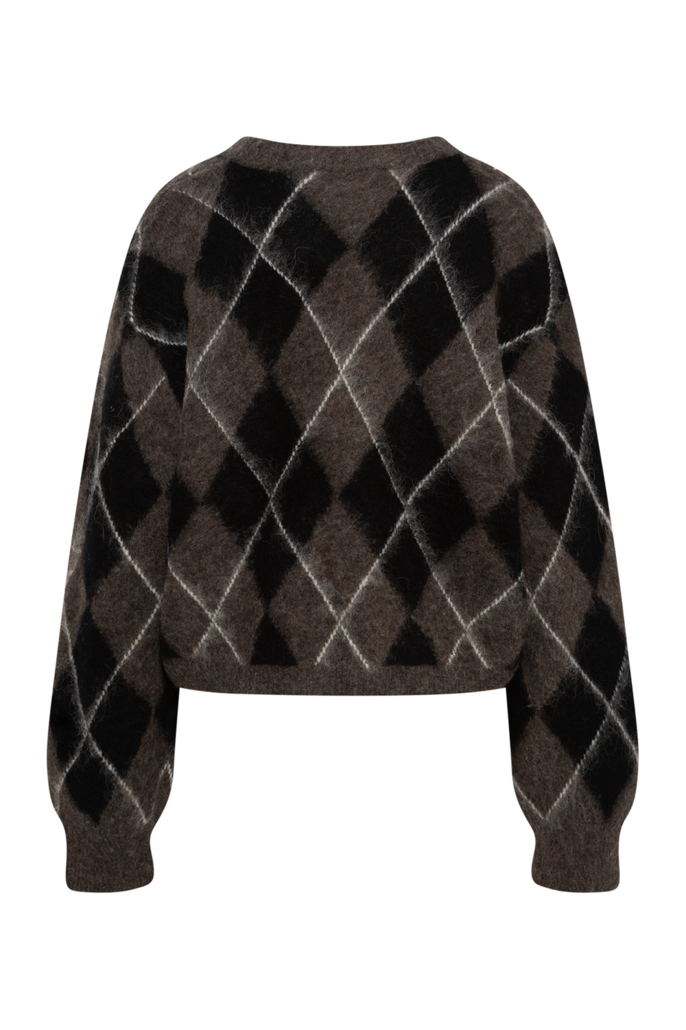Gzsida Multi Cardigan - Black/Chestnut/Ivory