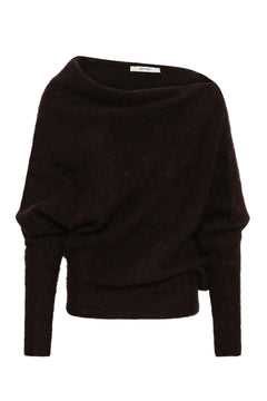Gzdebbie Drape Pullover - Ganache Melange