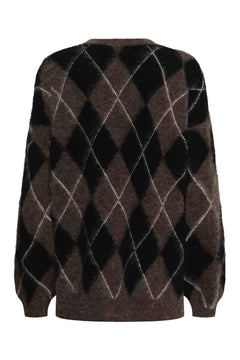 Gzsida Multi Long Pullover - Black/Chestnut/Ivory