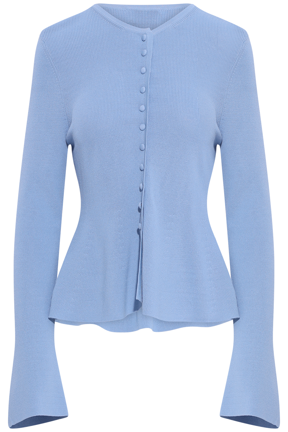 Ida Peplum Kofta - Blå