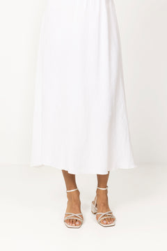 Gabby Sandal - Ivory Satin