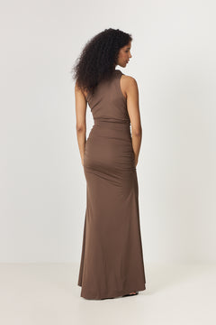 AndreaIC Maxi Dress - Dark Brown