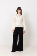Hazelic Shirt - Vintage Off White Lace