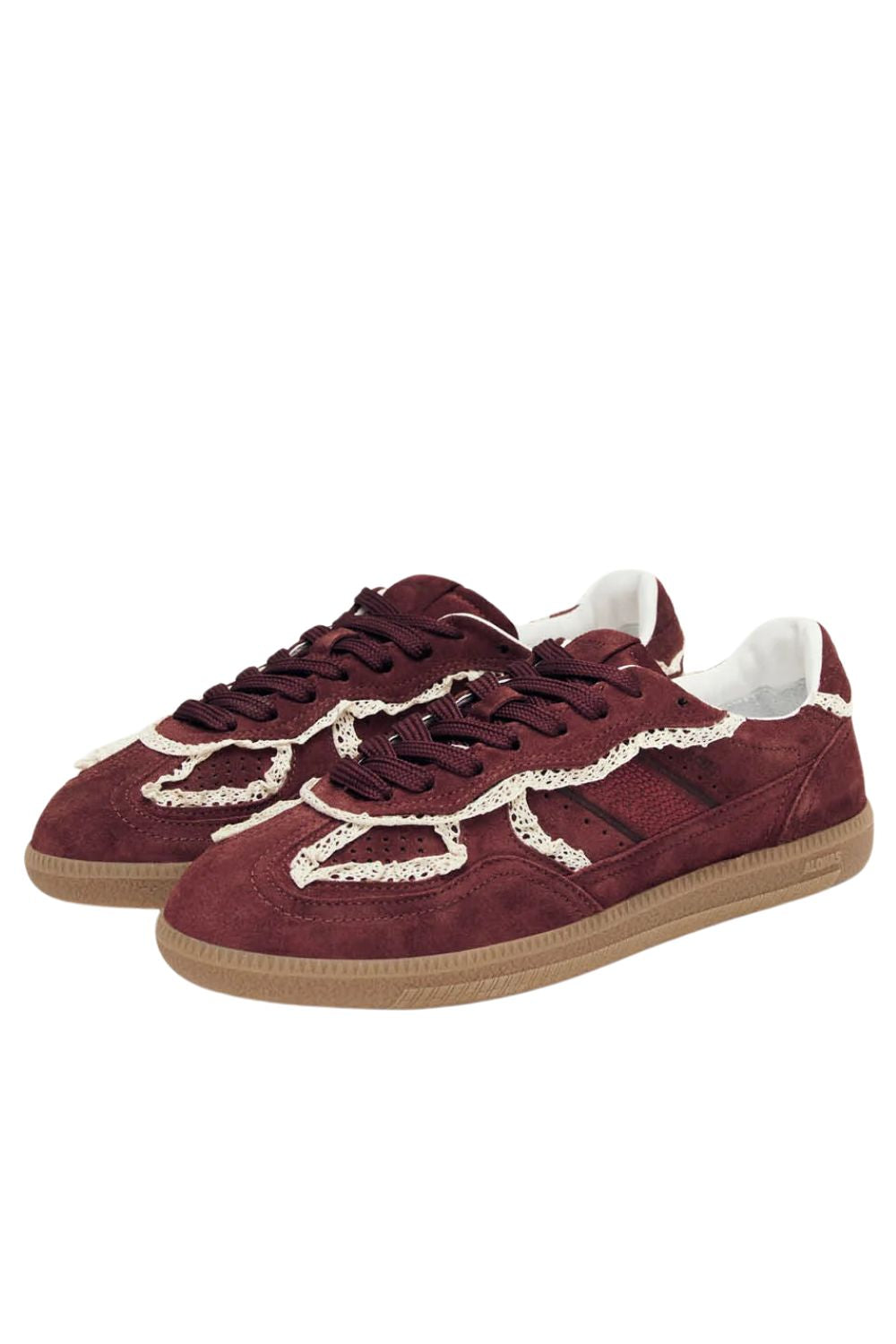 Tb.490 Leather Sneakers - Crochet Burgundy