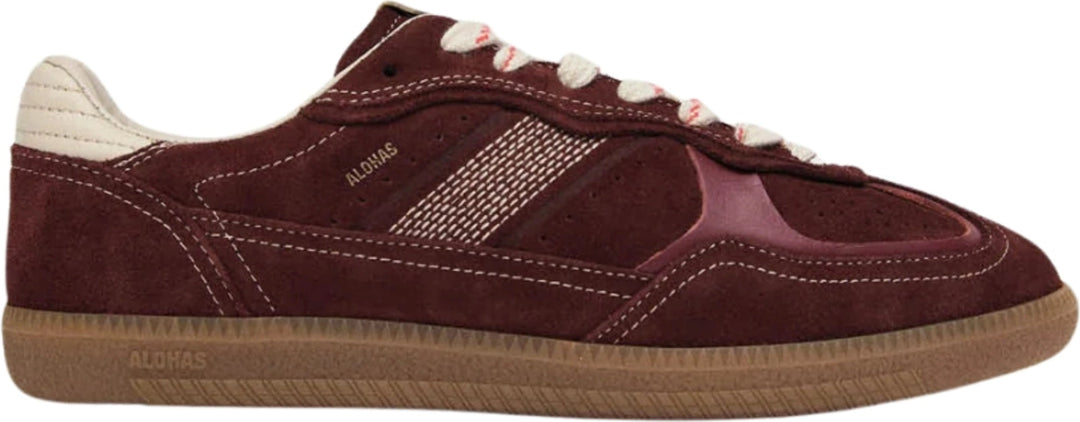 Tb.490 Rife Leather Sneakers - Burgundy Cream