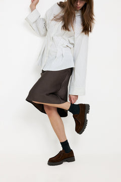 Bialeo Moc Toe Shoe Suede - Brown