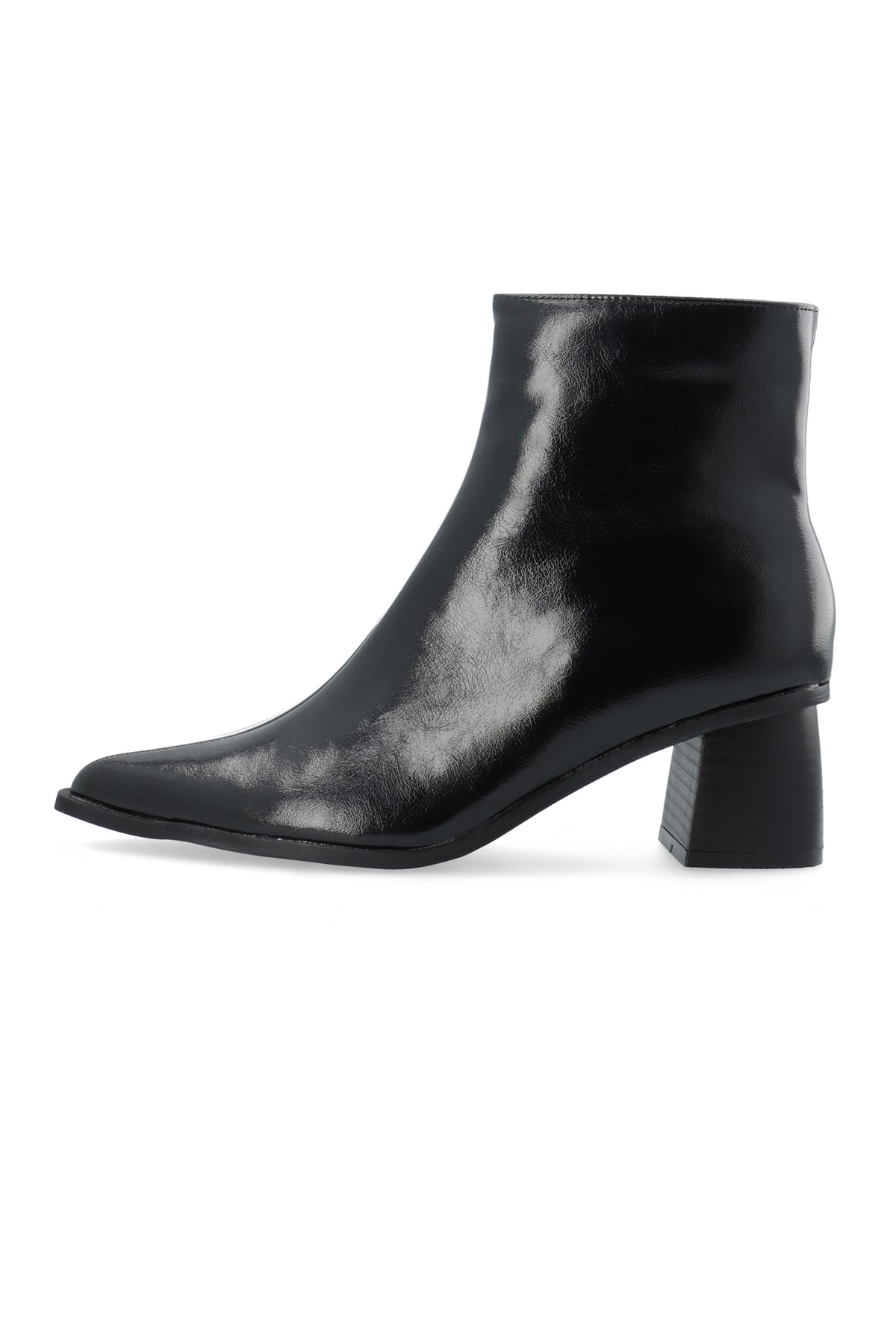 Bialeonora Short Zip Boot Faux Leather - Black Pratia