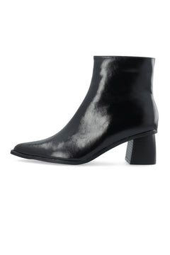Bialeonora Short Zip Boot Faux Leather - Black Pratia