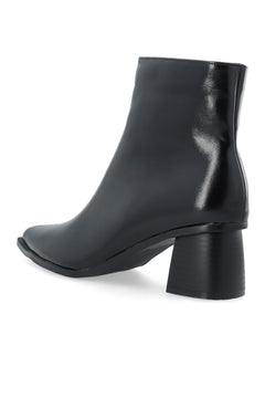 Bialeonora Short Zip Boot Faux Leather - Black Pratia