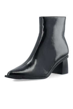 Bialeonora Short Zip Boot Faux Leather - Black Pratia