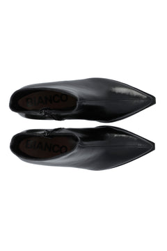 Bialeonora Short Zip Boot Faux Leather - Black Pratia