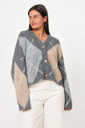 N-Laiana Knit Cardigan - Grey Mix