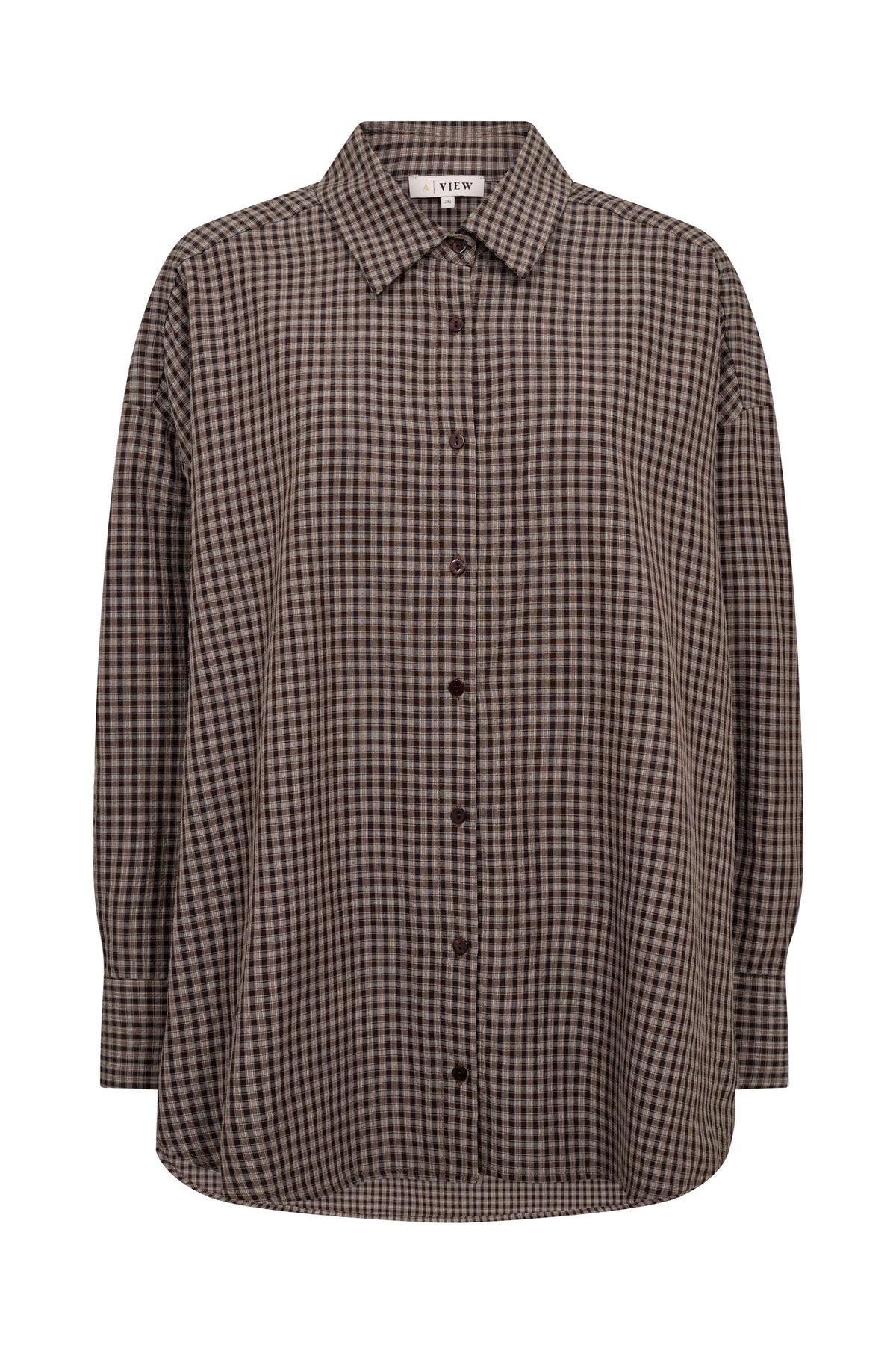 Sonja Check Shirt - Dark Brown