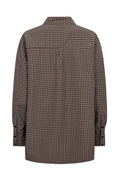 Sonja Check Shirt - Mörkbrun