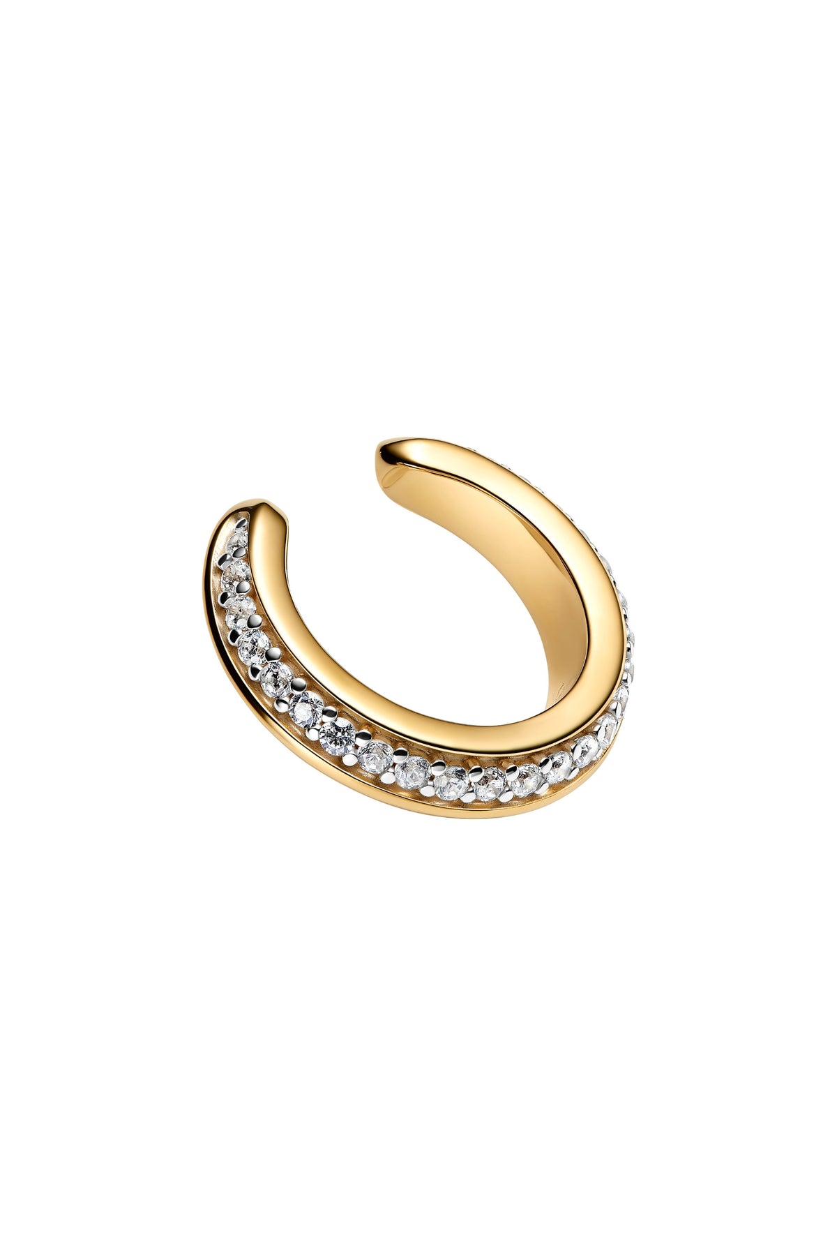 Curvo Pave Earcuff - Gold