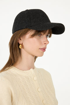 Day Woolen Cap - Dark Grey Mel
