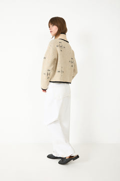 Iben Zip Jacket - Light Beige Melange