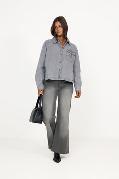Irina Wide Leg - Grey