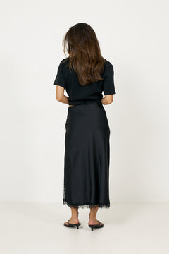 George Midi Skirt - Black
