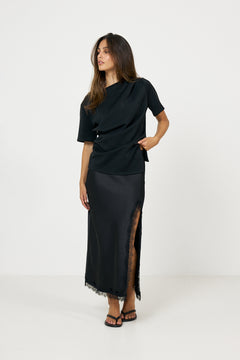 George Midi Skirt - Black