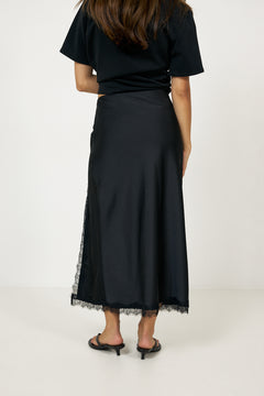 George Midi Skirt - Black