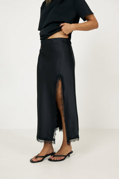 George Midi Skirt - Black